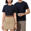 OEM Custom Factory Mens Short Sleeve T Shirt Corporate Work Uniform Crew Neck Blank Cultural Shirt DIY Logo Printing T Shirt