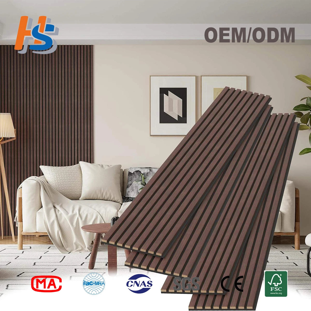 Custom Size Acoustic Panels Fireproof Moisture Proof for Home Office Wall Ceiling Decoration Noise Reduction