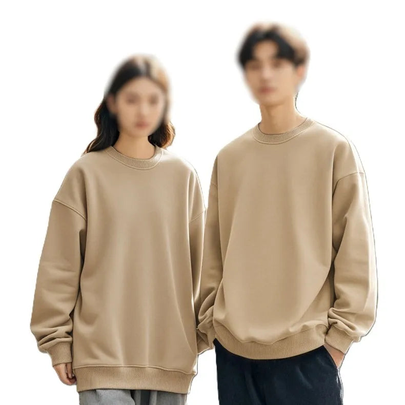 OEM Custom Logo Embroidery Cotton Pullover Sweatshirt Men's Work Uniform Workable Daily Wear Plus Size Logo Advertising T-Shirts MegaBDM