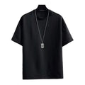 Oem Customized logo Design Plus Size Men's Casual and Versatile Loose Ice Silk Men's Summer Loose Short Sleeved T Shirt