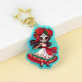 Customized Keychain Transparent Double Sided Acrylic Keychains Gradient Color Acrylic Charms
