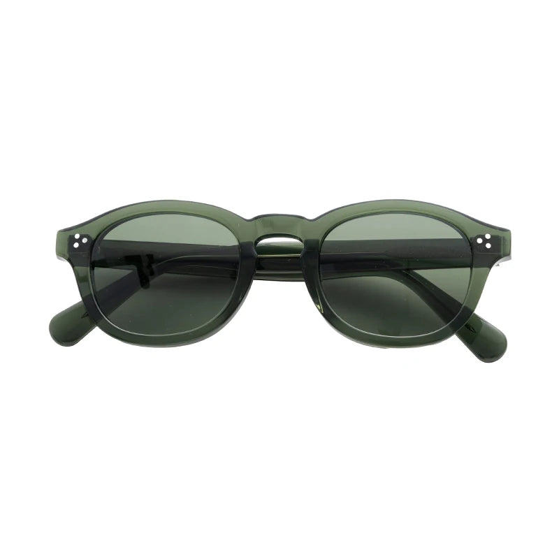 Italy Design Fashionable Retro Polarized TAC Unisex Acetate Sunglasses