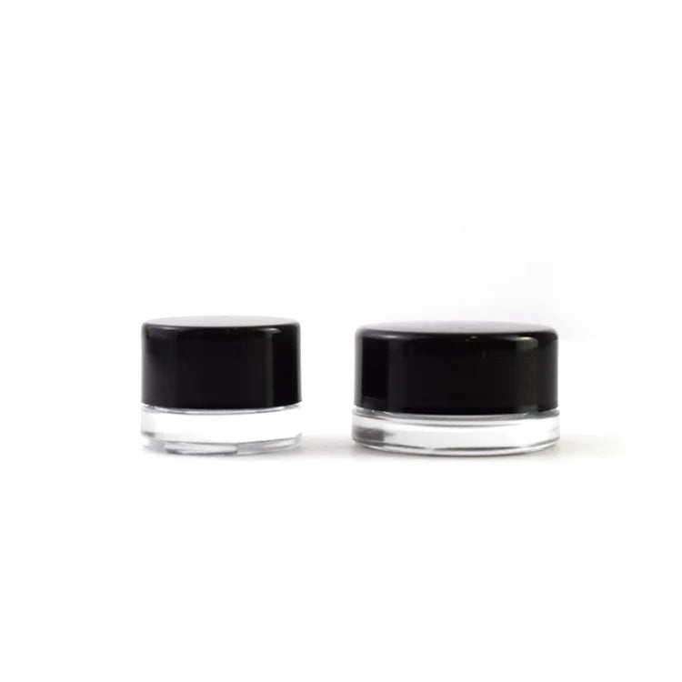 Hot Sale Child-Resistant Concentrate Glass Jars 2ml 4ml 5ml 7ml 9ml Transparent Round with Screw Cap Safe for Children