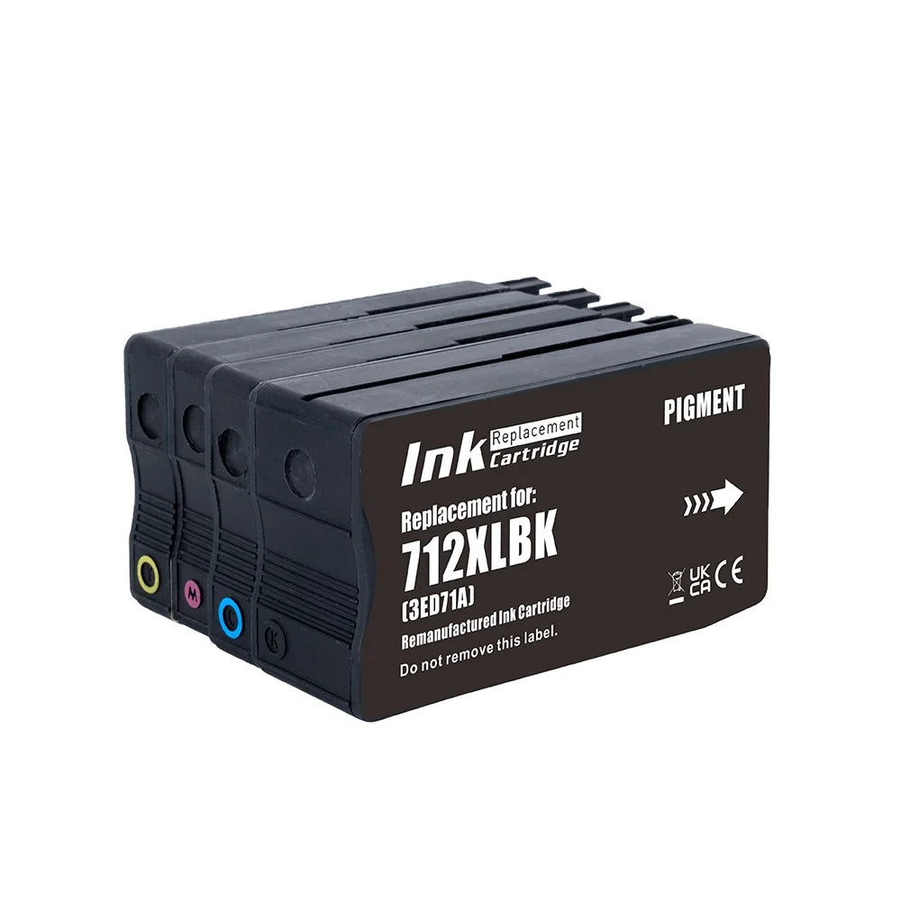 Tatrix 712 712XL Remanufactured Ink Cartridge for HP DesignJet T650/T630/T250/T230/T210/Studio Steel/Studio Wood MegaBDM