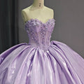 Jancember 1237 Elegant Backless Purple Long Tail Quinceanera 16 Girls Dresses
