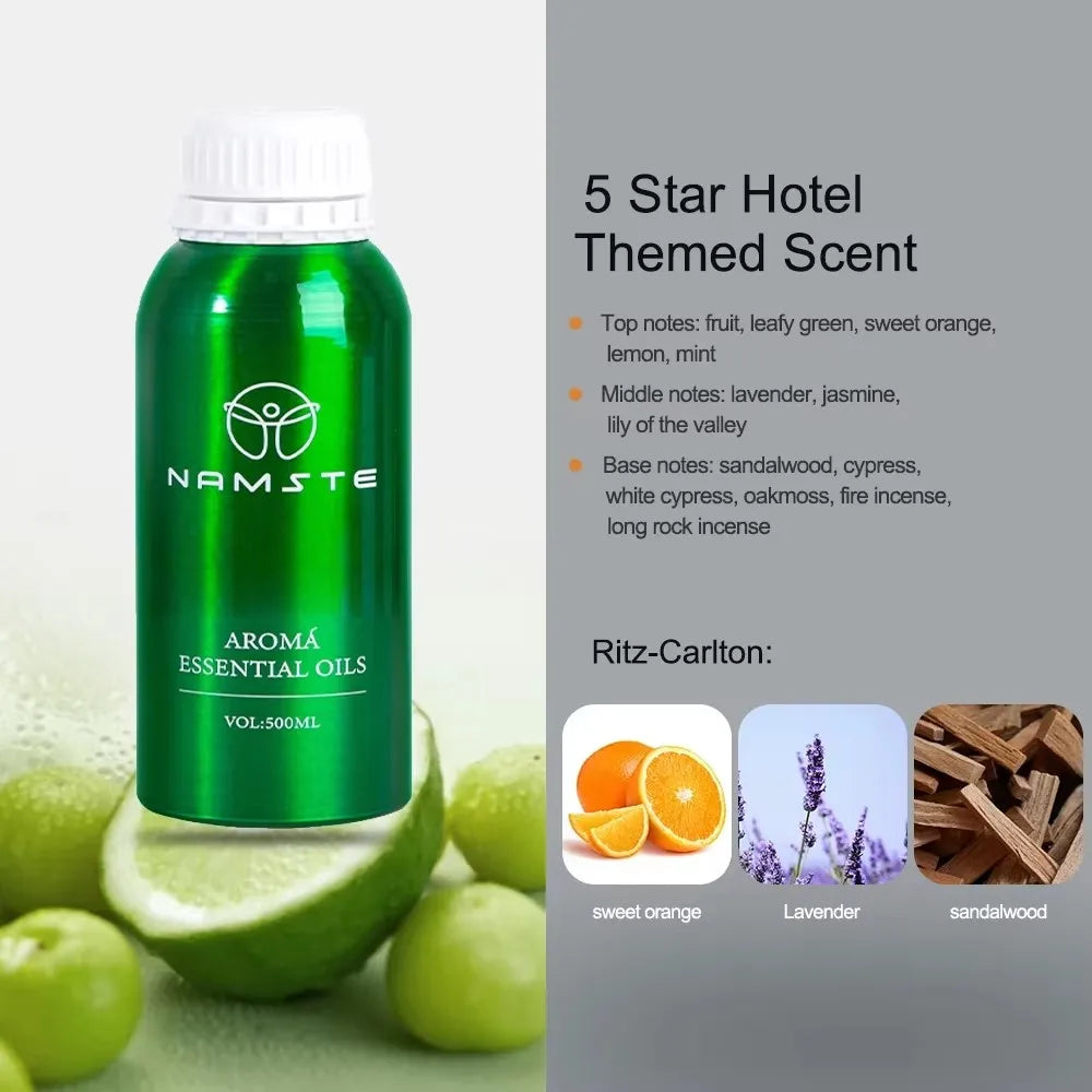 NAMSTE Support Dropshipping 500ML Hotel Collection Essential Oil Scent Luxury Hotel Inspired Perfumes Aroma Essential Oil