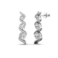 Latest 925 Sterling Silver Moissanite Diamond Women Jewelry Hypoallergenic Elegant Drop Stud Earrings Destiny Jewellery