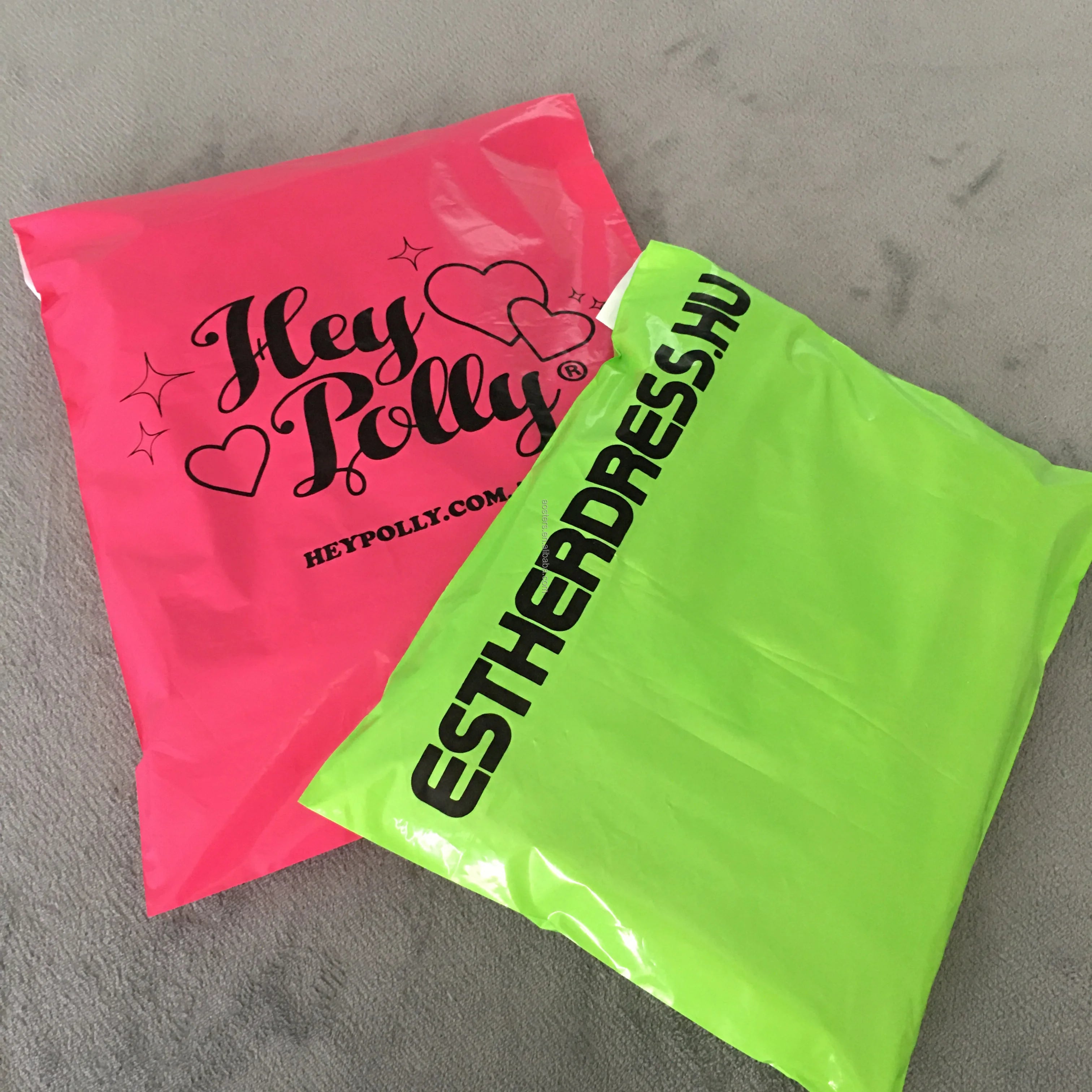 Hot Selling Sustainable Shipping Bags Waterproof Pink Mailer Bag with Self-Adhesive for Clothes