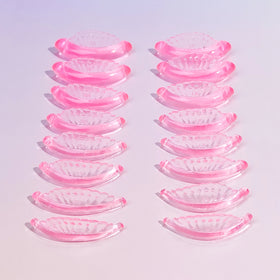 Wholesale Self Adhesive Lash Lift Shield Sea Shell Korean Eyelash Perming Rod 8 Size ultra Soft Glueless Lash Lift Silicone Pads