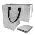 Lightweight Large Collapsible Foldable Felt Staircase Step Organizer Baskets for Carpeted Wooden Stair