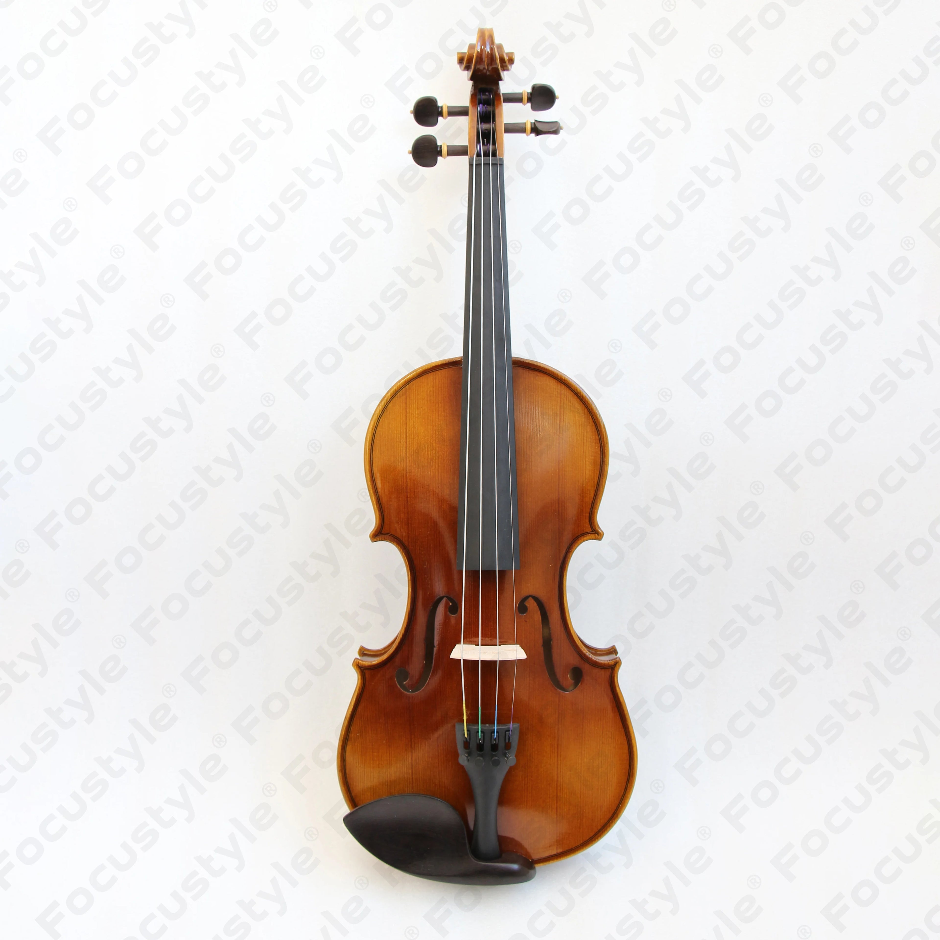 Higher Quality Handmade Spruce Silent Beginner Introductory Set 4/4 Student Ebony Wood Pegs Carbon Fiber Tailpiece Violin OEM