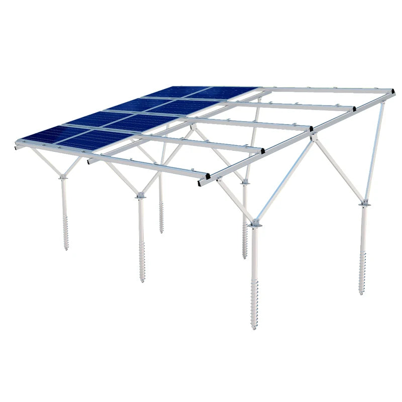 Easy Installation Nacyc Metis Solar PV Project Ground Mounting Q235 Steel SUS304 Structure 50KW 100KW Solar Module Rack Bracket