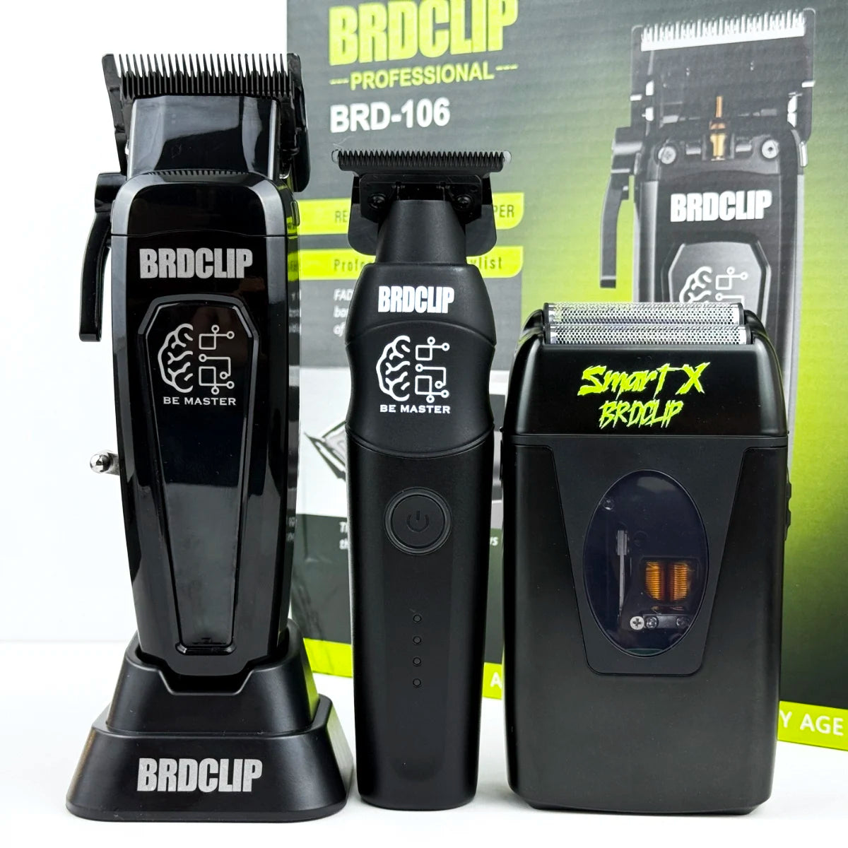 BRD 106 617 609 Professional Electric Hair Clipper Hair Trimmer DLC Blade with Base 7500RPM 7000RPM 7000RPM Barber Set BRDCLIP