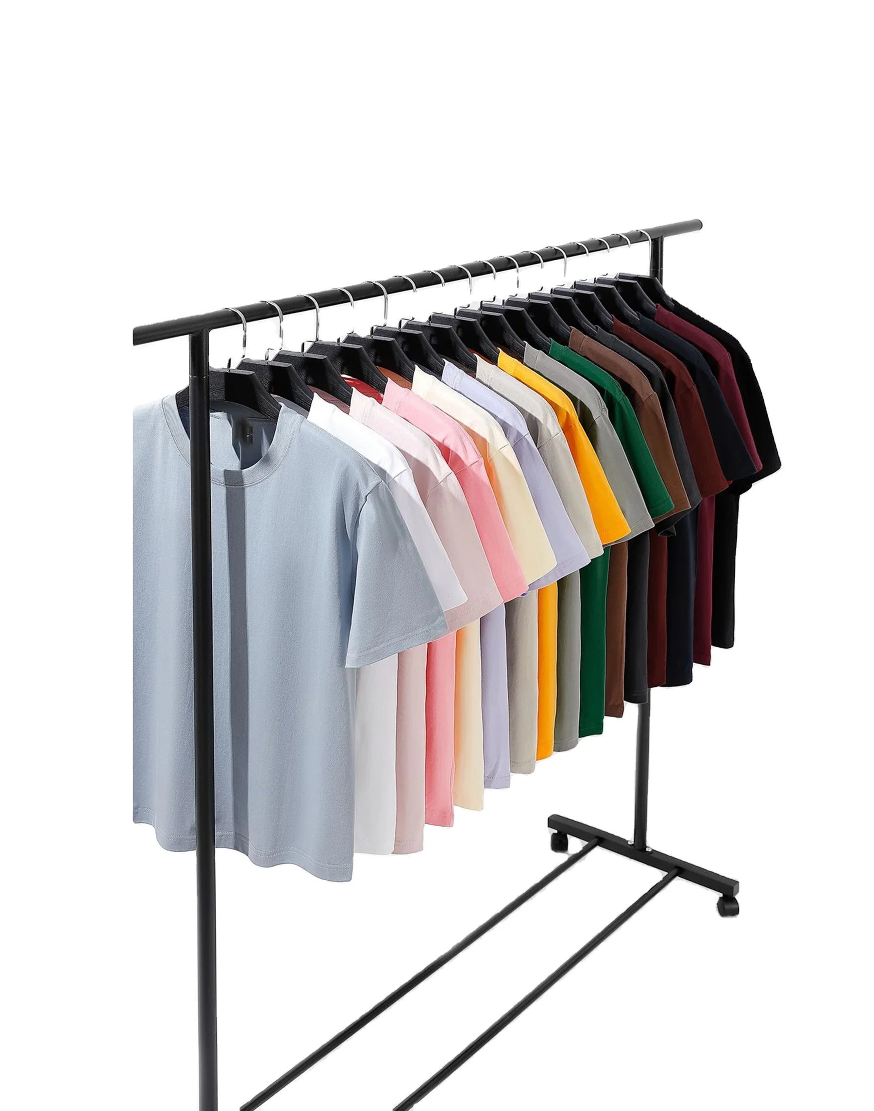 Bangladesh China Factory Price Customized Logo Design 220g Straight Shoulder Pure Cotton Loose Fit Short-Sleeve T-Shirt