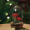Doll House Simulation Miniature Mini Magic Forest Glass Guardian Mushrooms Model Decor Gift 1/12