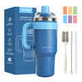 Eco-Friendly 30oz 40oz Custom Reusable Stainless Steel Classic Vacuum Insulated Travel Tumbler Handle for Leak-Proof