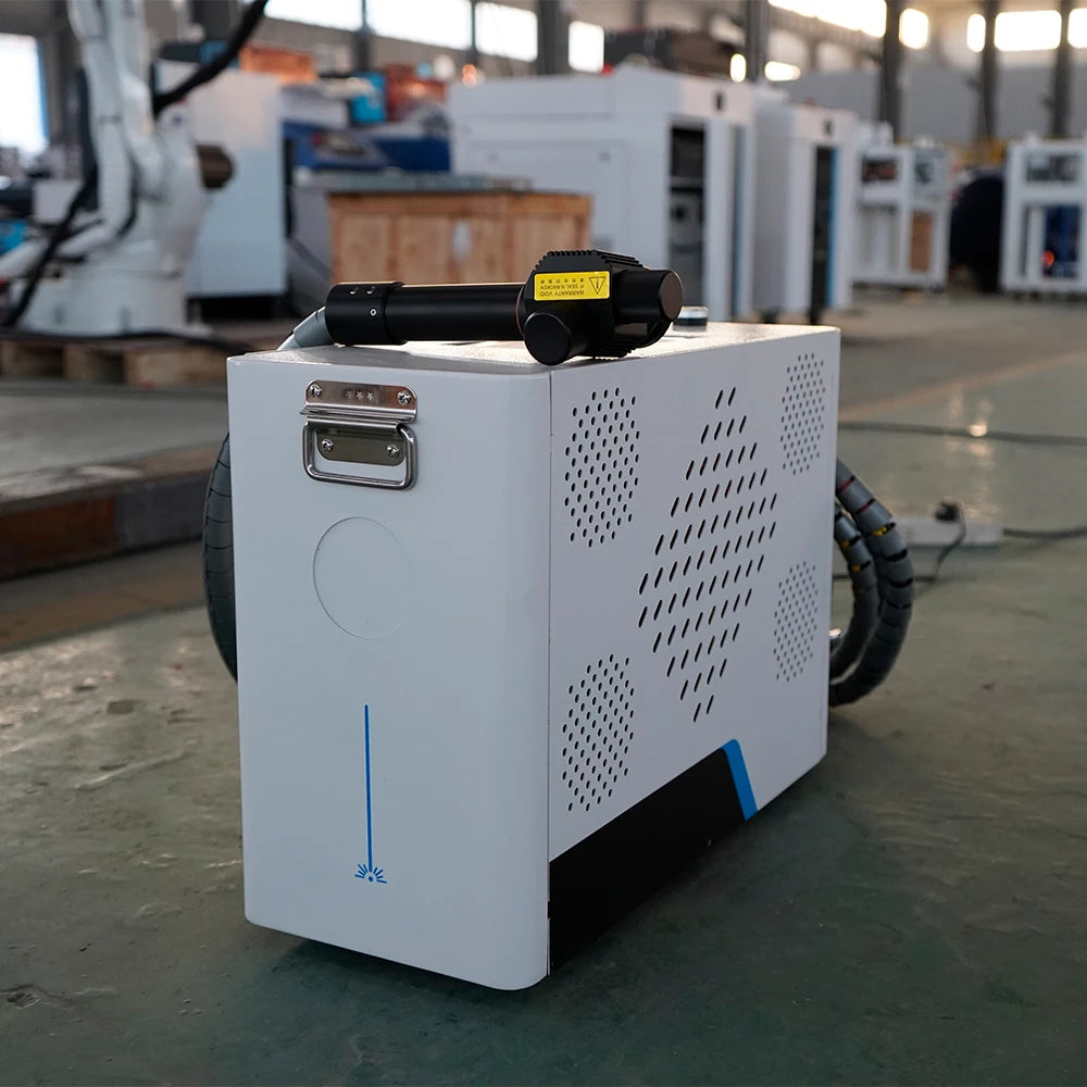 Mini Portable 100W Pulse Fiber Laser Cleaner Economical for Rust Wood Oil Paint Concrete Removal Metal Stainless Steel Glass New