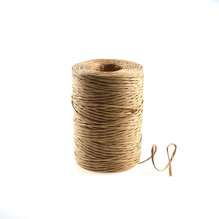 Twisted Paper Raffia Paper Raffia String Paper Rope and Twine Twisted Paper Craft String Cord Rope 100m Roll for Packaging