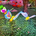 Momovalley Outdoor LED Landscape Decor 3D Blue Butterfly Christmas Holiday Midsummer & Easter Decorations Waterproof Light-Up