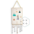 Wall Mounted Gold/Silver Metal Jewelry Display Organizer with Multifunction Design for Home Storage