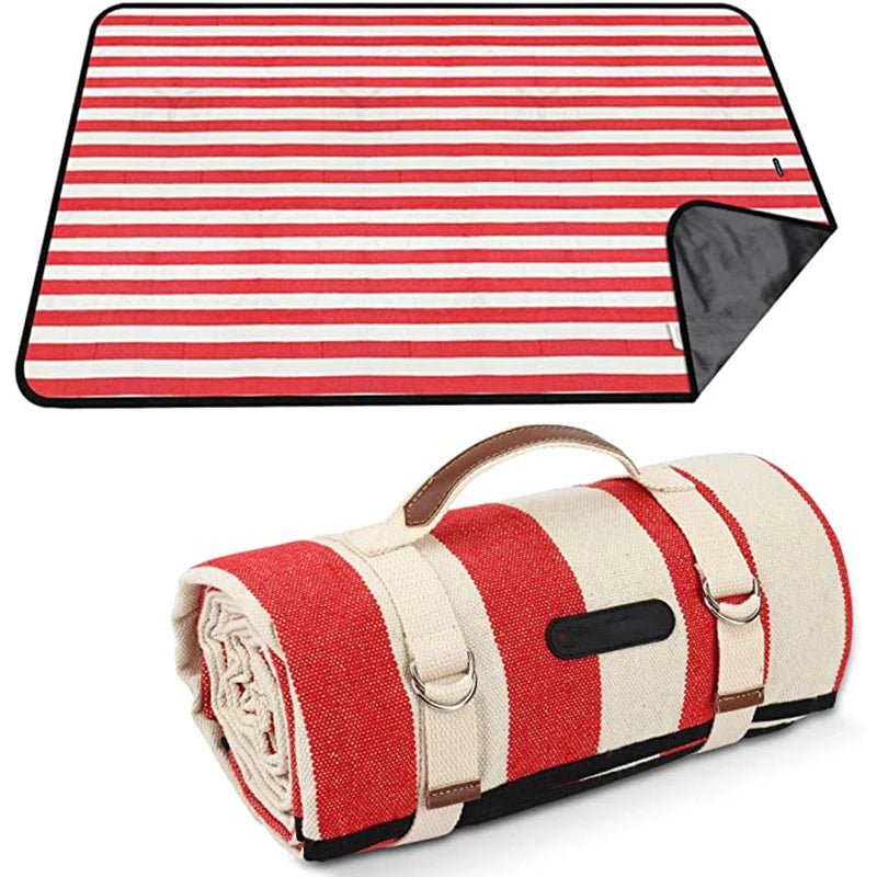 Outdoor Camping Manta De Picnic for Beach Mats Portable Thickened 600D Oxford Cloth Waterproof Picnic Blanket
