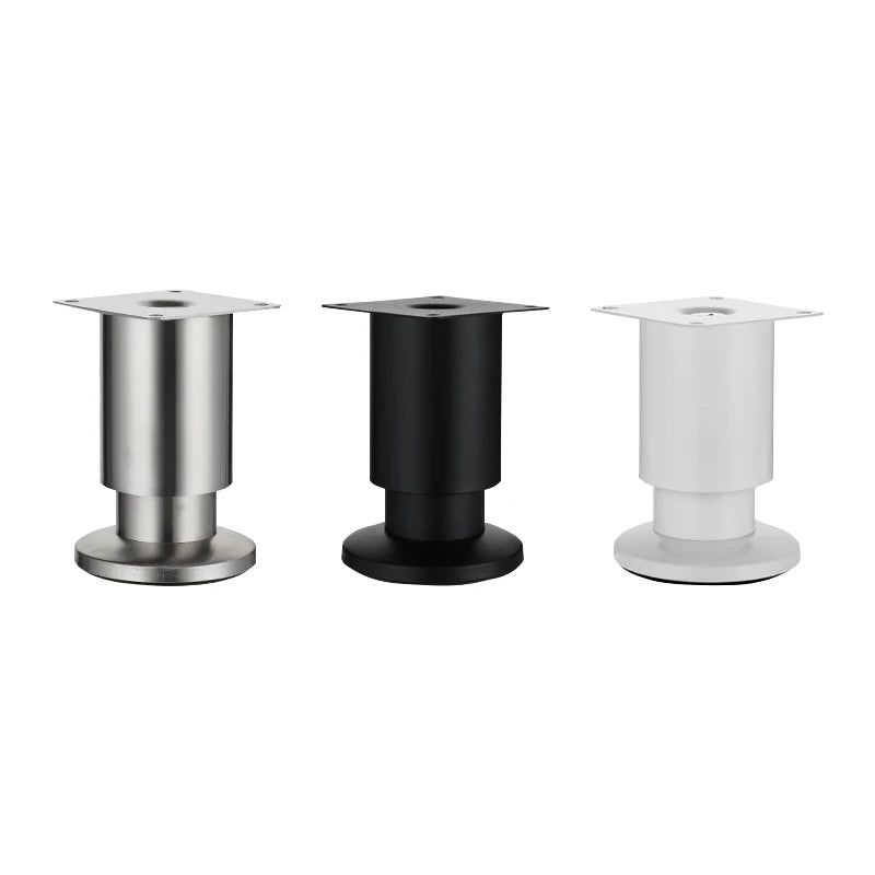 Adjustable Modern Stainless Steel Furniture Support Feet for Sofa Bed/TV Cabinet Table Dining Kitchen Living Room Bedroom Hotel