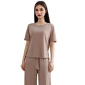 Premium Classic Casual  Elegant Women's Pure Cotton Double Jersey Interlock Pyjama Set Pattern Knitted Fabric Premium Finishing