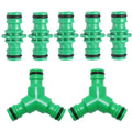 Plastic 1/2 Inch Garden HoseQuick Coupling Connector 2 Way 3 Way Splitter Water Hose Fittings MegaBDM