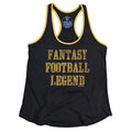 Women's Casual Short Length Crew Neck Embroidery Sequins Appliques Sustainable 100% Cotton 160 GSM Jersey Tank Top