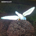 New Waterproof White  Light Blue Abs Shell Butterfly Bird Doves Led Lighting Christmas Decoration Supplies Decorative Birds