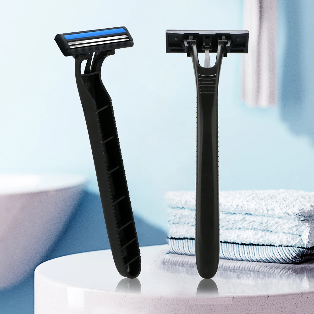 Twin Stainless Steel Razor Pivoted Head Men Razor Disposable Razor Tattoo