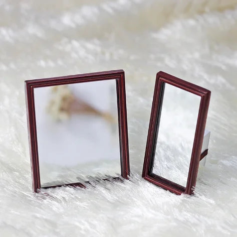 1/6 1/12 Doll House Simulation Miniature Mini Makeup Mirror Model Decor