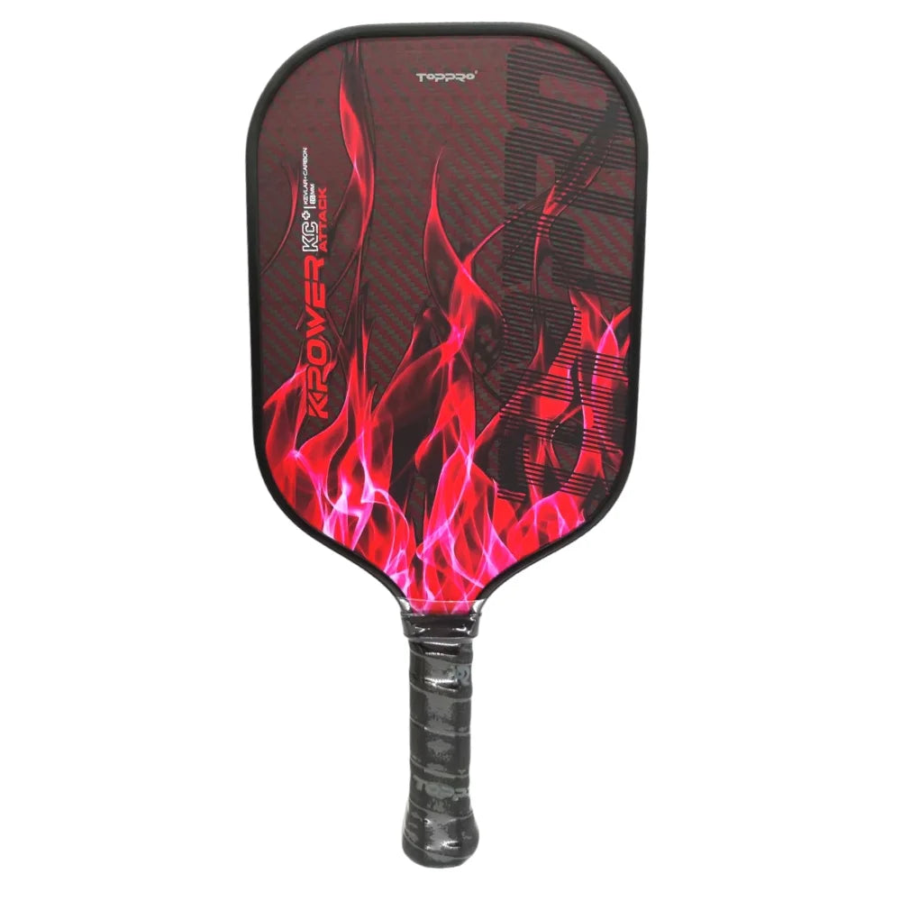 Wholesale Price TOPPRO T7012 Pickleball Paddles Squash Balls Carbon Fiber Thermo Guard Red-Carbon Fully Customizable OEM ODM
