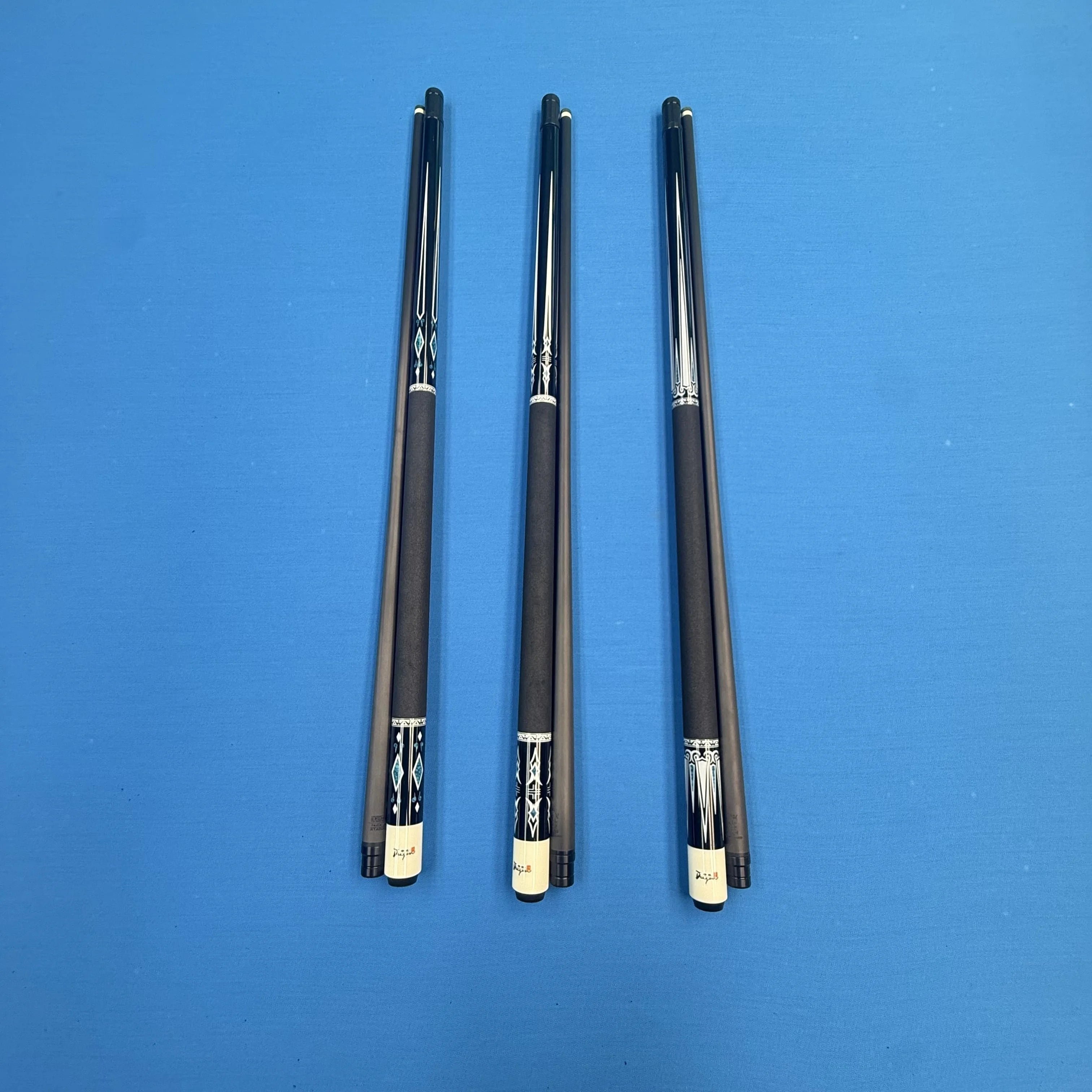 Premium Pure Carbon Fiber 58 Inch Pool Cue Stainless Steel Radial Pool Cue 11mm-12.5mm12.5mm