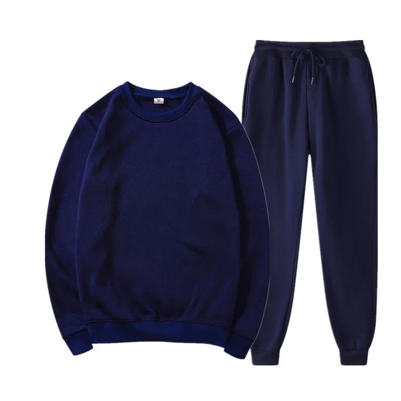 China Bangladesh Factory Price OEM Customized Logo Embroidery Mens Printed Crew Neck Winter Casual Plus Size Mens Sportswear Set MegaBDM