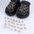 26 Letters Alphabet Rhinestone Shoe Accessories for Women Sandal Decoration Charms Buckle