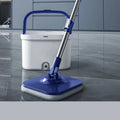 Stainless Steel Magic Mop Spin Dry Cleaning Bucket Floating Floor Mop with Efficient Dirty Water Separation Wet Dry Function