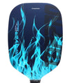 New Picklaball Carbon Fiber Paddle with BLUE-CARBON Color 14mm Thick Premium PU Grip and Polymer Honeycomb Core for Squash Balls