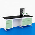 Computer Lab Furniture Science Laboratory Tables Microbiology Workbench Sink Phenolic Resin Countertop