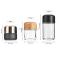 3.5g 50/70/110ml Custom Design Gradient Matte Glass Jar Smell Proof Jar Dry Flower Packing Container Safe Storage Jar for Herbs