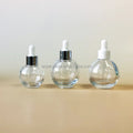 Hot Sale 20ml High-End Custom Logo Glass Dropper Bottle Luxury Fashion Customized Empty Glass for Skin Care Cream Low MOQ