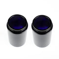 Violet Blue-Black Glass Essential Oil Bottle -Wide Mouth Herb Flower Stash Container With Airtight Resistant Lid