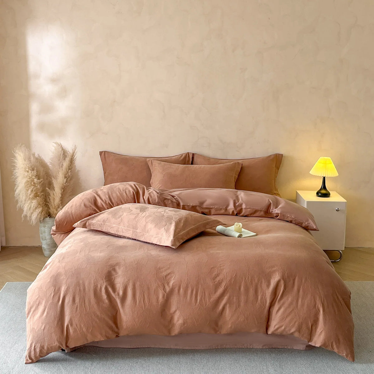 High End 2026 New Luxury Hotel Textile Bed Linen 300tc Long Staple Cotton Bedsheet 4-Piece Modern Duvet Cover Bedding Set MegaBDM