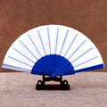 New Arrivals Delicate 23cm Plastic Hand Folding Fan Customized High Quality Custom Printed Festival Hand Fan