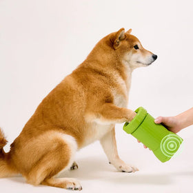 Full-automatic Electric Dog Paw Cleaner Environmentally-friendly ABS Plastic Foot Washing Cup with 250ml Capacity