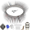 Stainless Steel Fence Spike 1m Outdoor Birds Pigeons Crows Deterrent Devices Anti Climb Spikes Keep Squirrel Raccoon Snake Away
