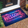 American Retro Kitchen and Entryway Floor Mat Novelty Pattern Easy-to-Care Washable for Home Entrance and Living Room Rugs