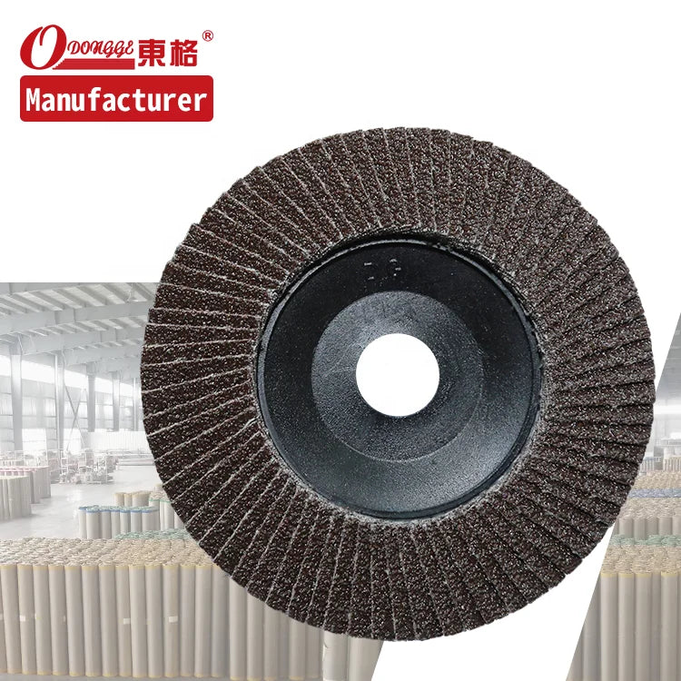 Disco Flap 40 Grit 115mm Aluminium Oxide Flap Disc Abrasive Polishing Disc for Metal OEM Support