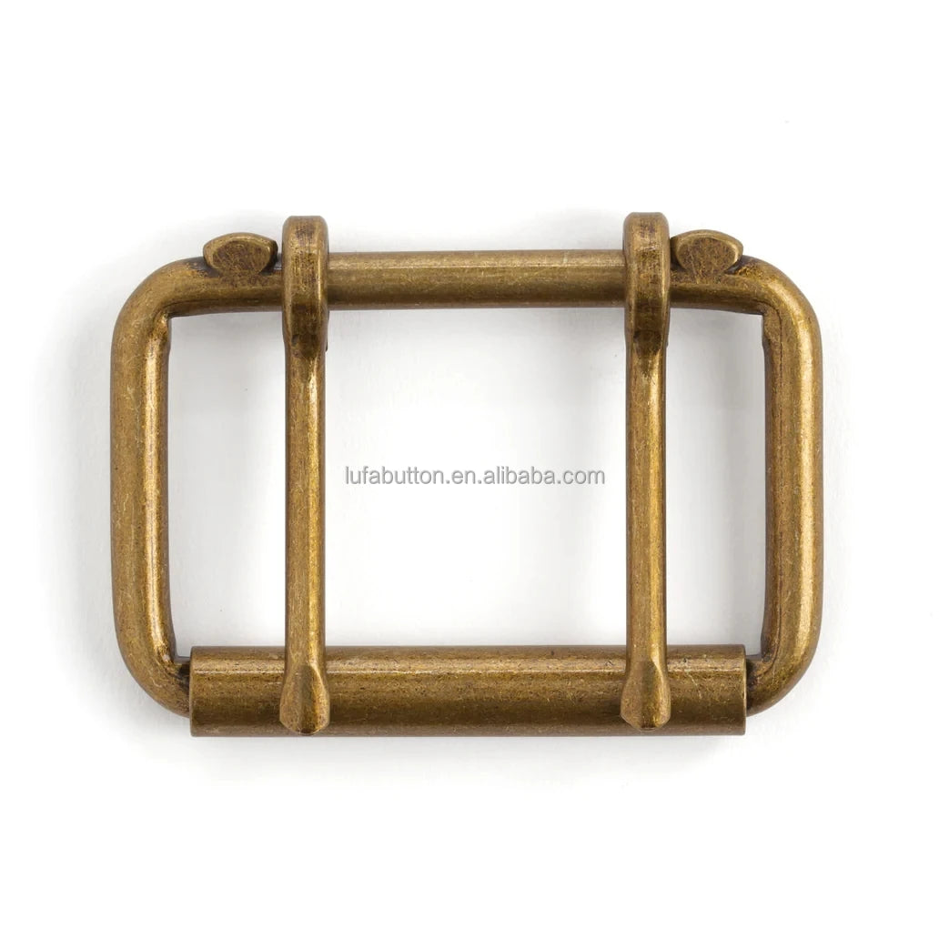 Factory Heavy Duty Two Prong Roller Buckle Double Pin Buckles for  Belt Leathercraft