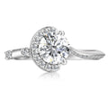 925 Sterling Silver GRA Moissanite Diamond Jewelry With Certificate Unique Custom Open Ring for Women Destiny Jewellery